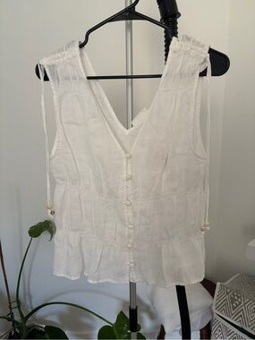 Cynthia Rowley 100% Linen top